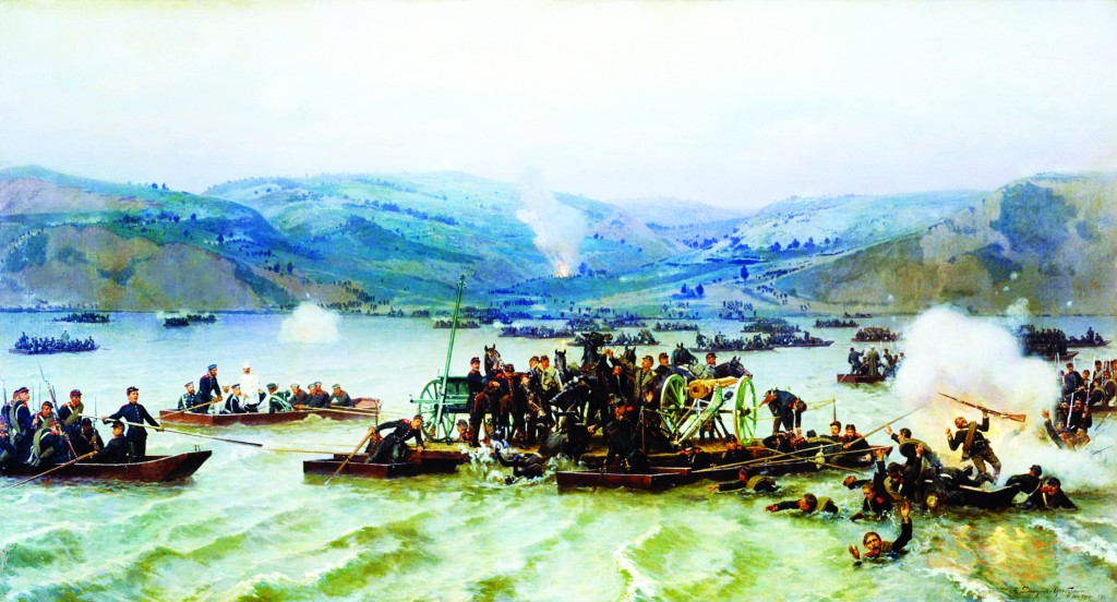 93 harbi’nde küçük filolarla tuna nehri’ni geçmeye çalışan rus birlikleri