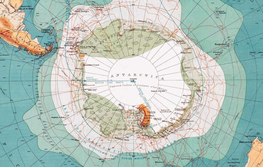 Antarktika Harita
